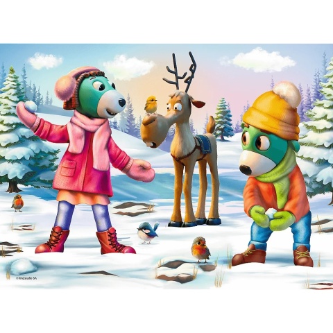 Puzzle Trefliki Ratują Święta Świąteczny czas Trefilków 30 EL 18313