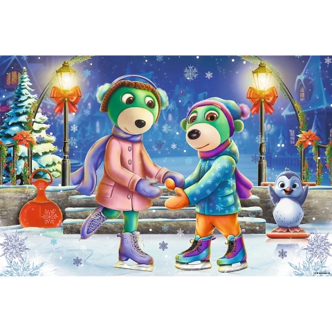 Zima u Treflików świąteczne Puzzle 60 EL Trefl 17383