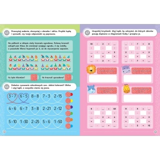 Wesoła tabliczka mnożenia z magiczną lupką, od 7 lat ćwiczenia i zadania