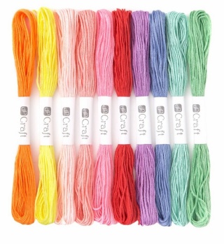 Zestaw mulin 10 kolorów 8m tęczowe