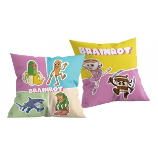 poduszka dziecięca do spania Brainrot jasiek 40X40 cm dekoracyjna ballerina cappuccina