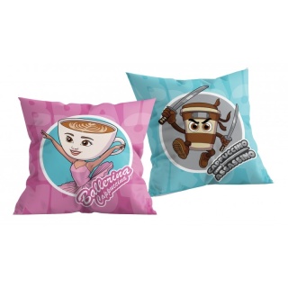 poduszka dziecięca do spania Brainrot jasiek 40X40 cm dekoracyjna ballerina cappuccina