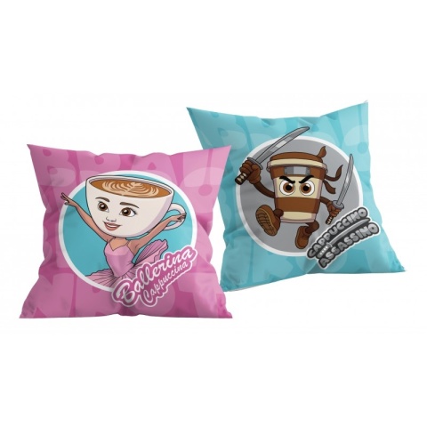 poduszka dziecięca do spania Brainrot jasiek 40X40 cm dekoracyjna ballerina cappuccina