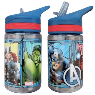 Bidon butelka z ustnikiem TRITAN AVENGERS HULK THOR IRON MAN 400 ML