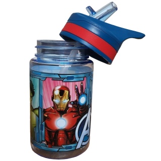 Bidon butelka z ustnikiem TRITAN AVENGERS HULK THOR IRON MAN 400 ML