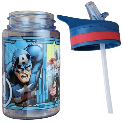 Bidon butelka z ustnikiem TRITAN AVENGERS HULK THOR IRON MAN 400 ML