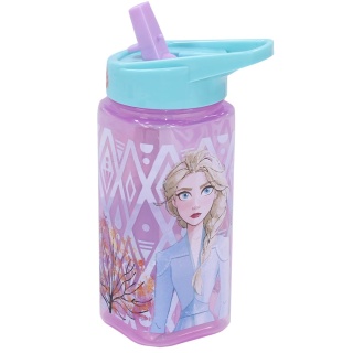 Bidon na wodęz ustnikiem i słomką Kraina Lodu 2 kwadrat 530ml