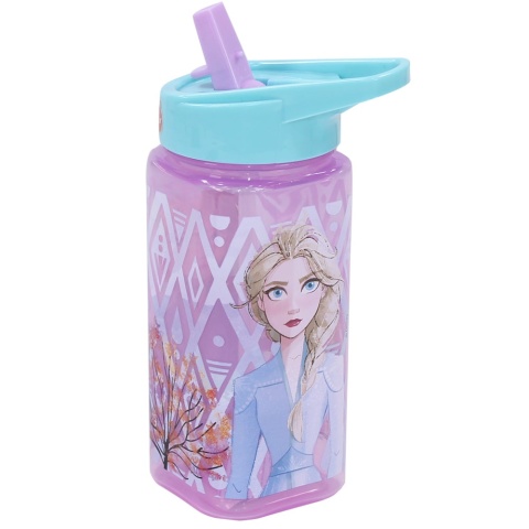 Bidon na wodęz ustnikiem i słomką Kraina Lodu 2 kwadrat 530ml