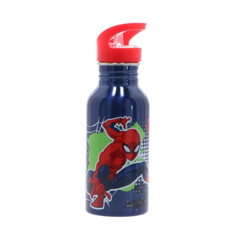 Zestaw 5 el bidon na wodę + śniadaniówka + pudełka na przekąski SPIDERMAN w pudełku prezentowym