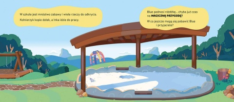 Bingo i Bluey Pobawimy się na dworze! książka z magnesami sztywnokartonowa