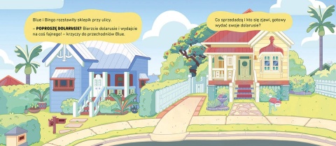 Bingo i Bluey Pobawimy się na dworze! książka z magnesami sztywnokartonowa