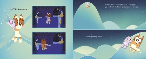 Bingo i Bluey Spanko książka na dobranoc Joe Brumm