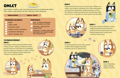 Bingo i Bluey książka kucharska wytwornej restauracji dla dzieci blue
