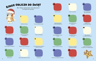 Bluey Hura, Idą Święta! 100 naklejek odliczanie do świąt list do Mikołaja