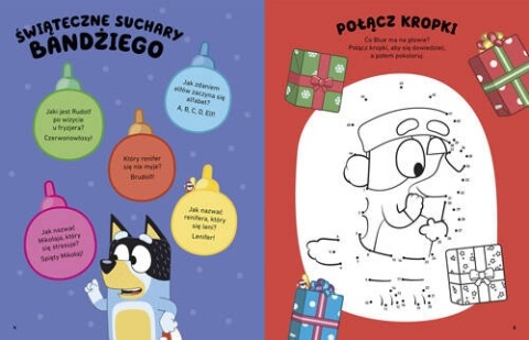 Bluey Hura, Idą Święta! 100 naklejek odliczanie do świąt list do Mikołaja