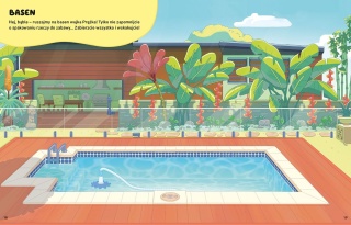 Bluey Naklejamy! książka do wyklejania Blue naklejki wielorazowego użytku