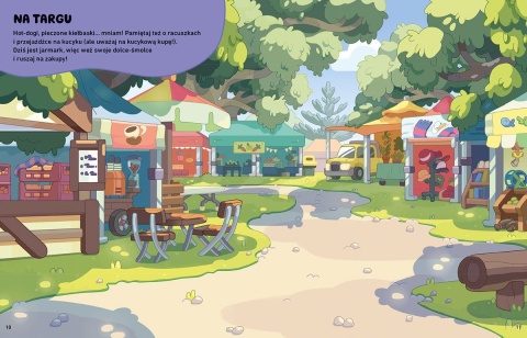 Bluey Naklejamy! książka do wyklejania Blue naklejki wielorazowego użytku