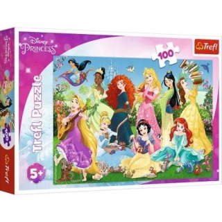 Czarujące księżniczki Bella Śnieżka Merida Arielka Puzzle 100 EL 16417