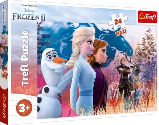 FROZEN II KRAINA LODU 2 Magiczna wyprawa Puzzle Maxi 24 el TREFL