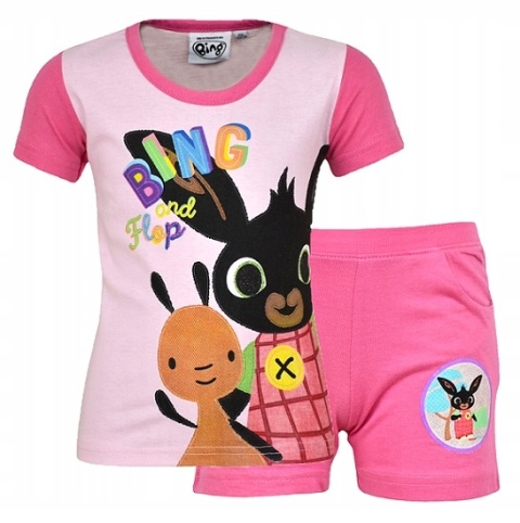 Komplet dziecięcy letni spodenki koszulka Królik BING t-shirt piżama 110