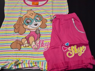 Komplet dziecięcy letni spodenki koszulka PSI PATROL t-shirt piżama 122