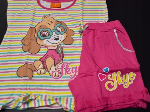 Komplet dziecięcy letni spodenki koszulka PSI PATROL t-shirt piżama 128