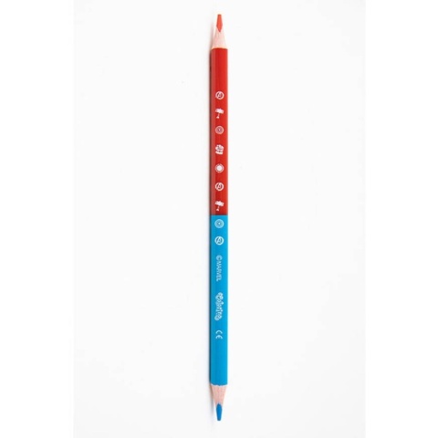 Kredki ołówkowe dwustronne trójkątne 12/24 24 kolory AVENGERS