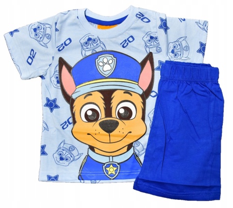Piżama dziecięca PSI PATROL piżamka chłopięca letnia bawełniana CHASE 128