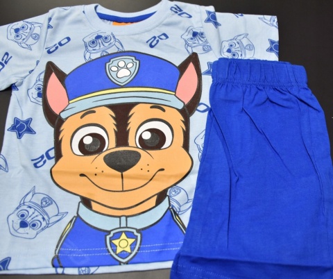 Piżama dziecięca PSI PATROL piżamka chłopięca letnia bawełniana CHASE 128