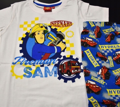 Piżama dziecięca STRAŻAK SAM piżamka chłopięca letnia bawełniana 122