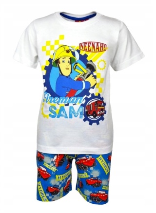 Piżama dziecięca STRAŻAK SAM piżamka chłopięca letnia bawełniana 128