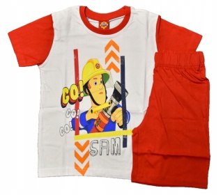 Piżama dziecięca STRAŻAK SAM piżamka chłopięca letnia bawełniana 128