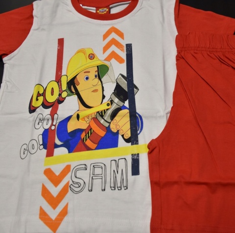 Piżama dziecięca STRAŻAK SAM piżamka chłopięca letnia bawełniana 128