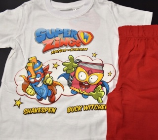 Piżama dziecięca SUPER ZINGS piżamka chłopięca letnia bawełniana 98