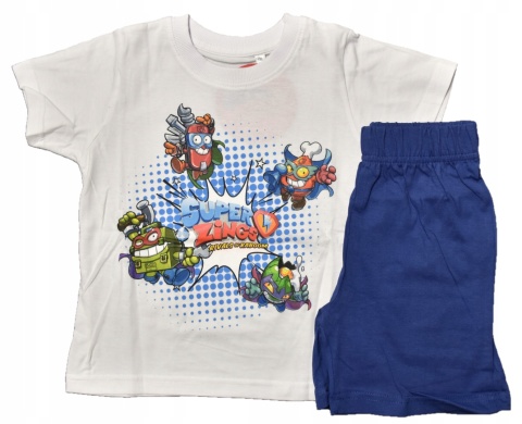 Piżama dziecięca SUPER ZINGS piżamka chłopięca letnia bawełniana 98