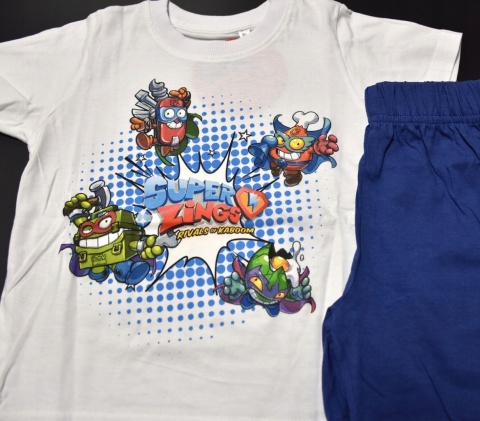 Piżama dziecięca SUPER ZINGS piżamka chłopięca letnia bawełniana 98