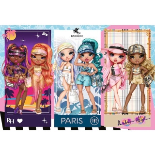 Tęczowe laleczki Rainbow High Puzzle 100 EL 16444