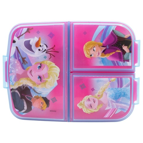 ŚNIADANIÓWKAz przegródkami trzykomorowa lunch box KRAINA LODU FROZEN