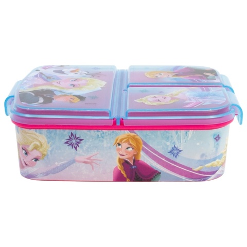 ŚNIADANIÓWKAz przegródkami trzykomorowa lunch box KRAINA LODU FROZEN
