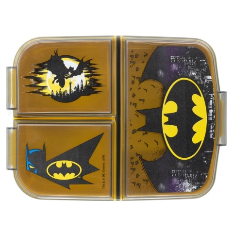 ŚNIADANIÓWKA z przegródkami trzykomorowa lunch box BATMAN