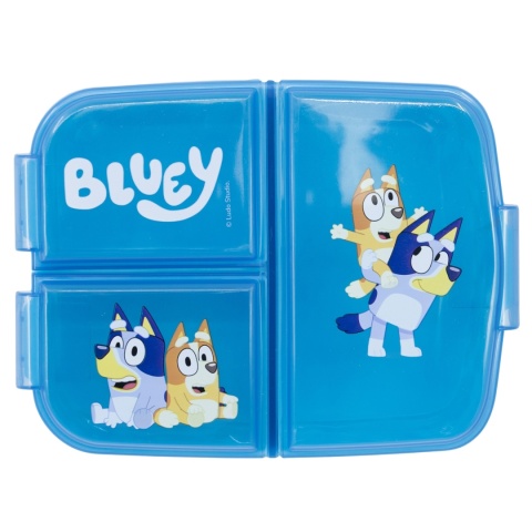 ŚNIADANIÓWKA z przegródkami trzykomorowa lunch box BLUEY