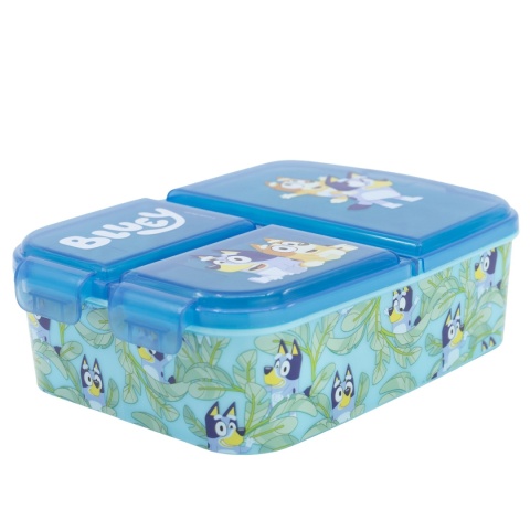 ŚNIADANIÓWKA z przegródkami trzykomorowa lunch box BLUEY