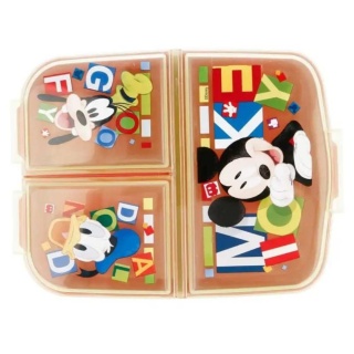 ŚNIADANIÓWKA trzykomorowa lunch box MYSZKA MICKEY