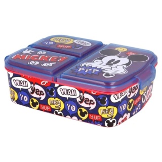ŚNIADANIÓWKA trzykomorowa lunch box MYSZKA MICKEY