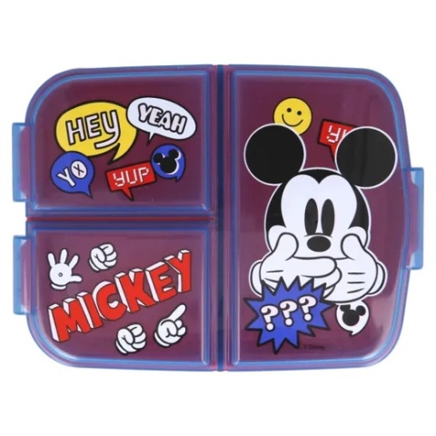 ŚNIADANIÓWKA trzykomorowa lunch box MYSZKA MICKEY