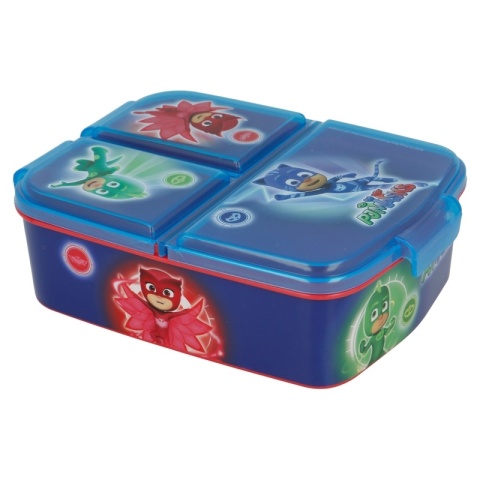 ŚNIADANIÓWKA z przegródkami trzykomorowa lunch box PIDŻAMERSI