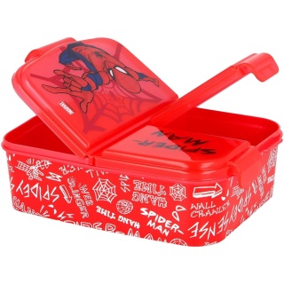 ŚNIADANIÓWKA z przegródkami trzykomorowa lunch box SPIDERMAN
