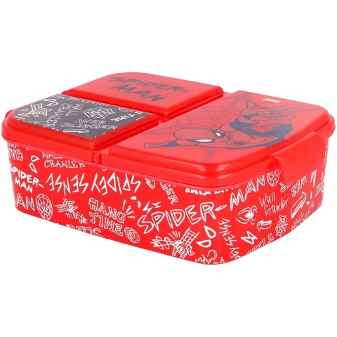 ŚNIADANIÓWKA z przegródkami trzykomorowa lunch box SPIDERMAN
