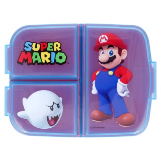 ŚNIADANIÓWKA z przegródkami trzykomorowa lunch box SUPER MARIO