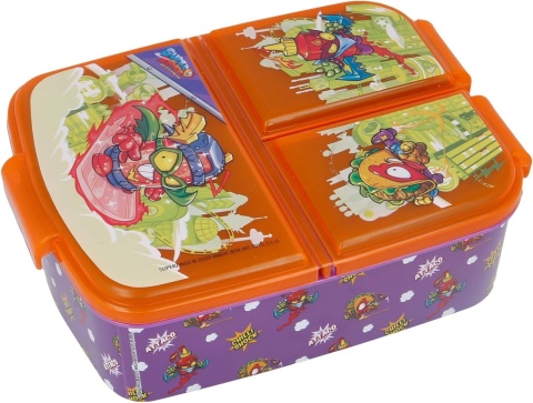 ŚNIADANIÓWKA z przegródkami trzykomorowa lunch box SUPER ZINGS